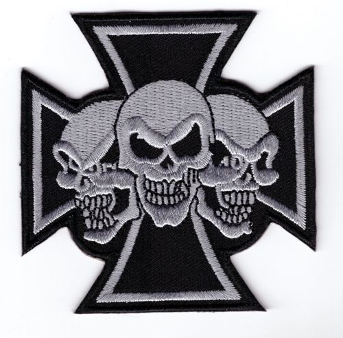 Maltese triple Skulls Patch