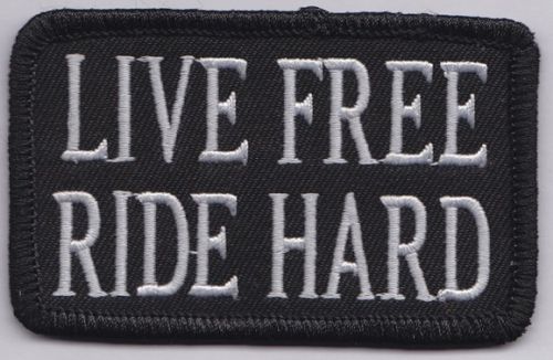 Live Free Script Oblong Patch