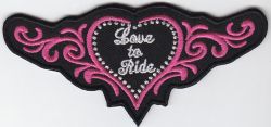 Love to Ride Wings Patch
