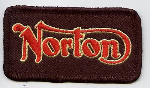 Norton Red & Gold Script Patch