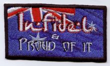 Infidel & Proud of it Embroidered Patch
