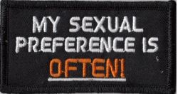 My Sexual Preference Often Patch