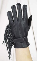 Ladies Fringed Gloves