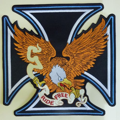 Ride Free Eagle Back Patch
