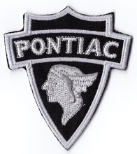 Pontiac Shield Embroidered Cloth Patch