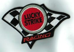 Lucky Strike Racing Embroidered Cloth Patch