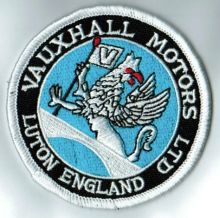 Vauxhall Motors Round Cloth Patch