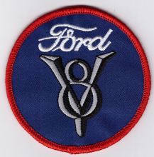 Ford Classic V8 Round Embroidered Patch