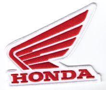 CBR, K2, Goldwing,Red&White Wings Embroidered Cloth Patch