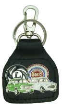 Mini Duo Genuine Leather Keyring/Fob