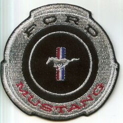 Mustang Gas Cap embroidered Patch