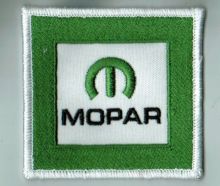 Mopar Green embroidered Patch