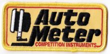 Auto Meter embroidered cloth patch