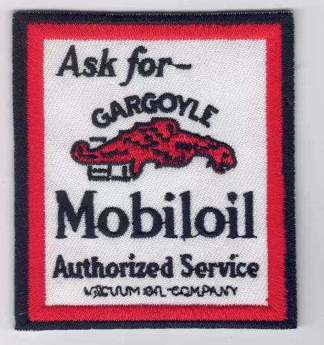 Mobiloil Gargoyle Embroidered cloth Patch