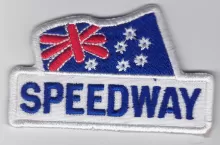 Speedway embroidered cloth patch