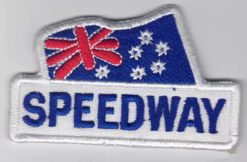 Speedway embroidered cloth patch