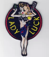 Lady Luck Embroidered cloth Patch