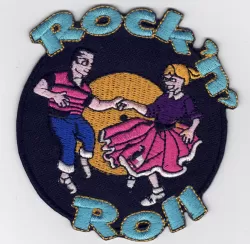 Rock&Roll Dancers embroidered Patch
