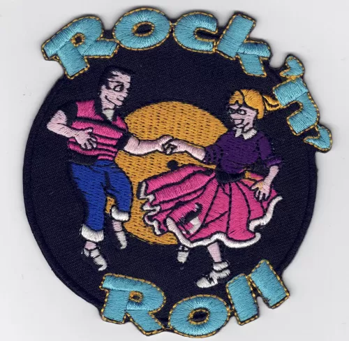 Rock&Roll Dancers embroidered Patch