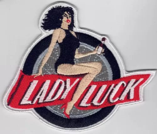 Lady Luck Wheel embroidered cloth Patch