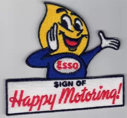 Esso Happy Moto embroidered cloth Patch