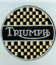 Triumph Yellow embroidered cloth Patch