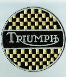 Triumph Yellow embroidered cloth Patch