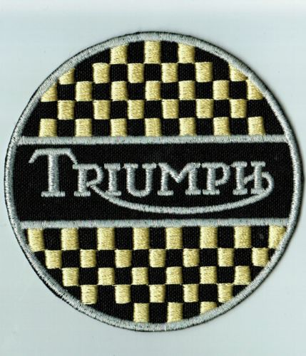 Triumph Yellow embroidered cloth Patch