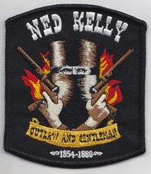 Ned Kelly Outlaw&Gentleman cloth patch