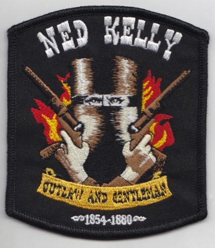 Ned Kelly Outlaw&Gentleman cloth patch