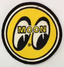 Moon Black Embroidered cloth Patch