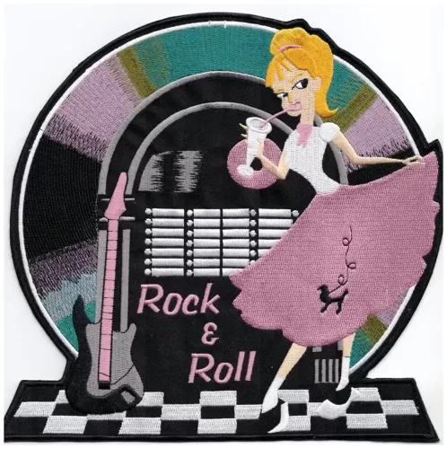 Rock and Roll embroidered Cloth Patch