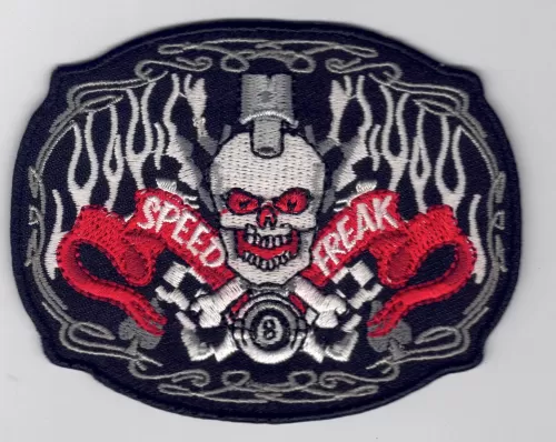 Speed Freak Embroidered cloth Patch