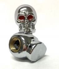 Valve Caps Chrome Skull